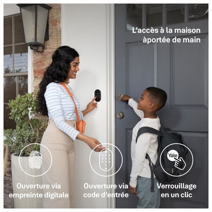 Clavier connecté - YALE - Biométrique - Jusqu'a 10 utilisateurs sur le clavier Clavier connecté - YALE - Biométrique - Jusqu'a 10 utilisateurs sur le clavier