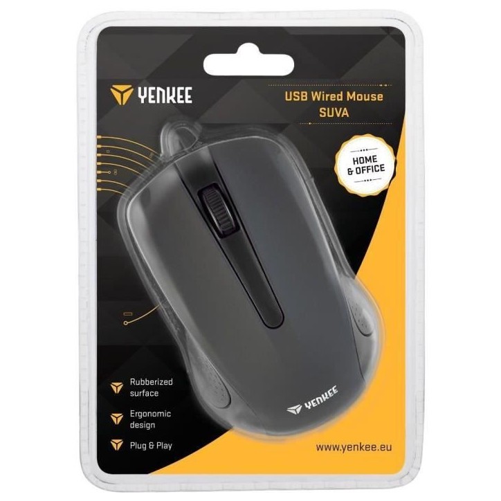 Souris - SUVA NOIR - YENKEE - YMS 1015BK Souris - SUVA NOIR - YENKEE - YMS 1015BK