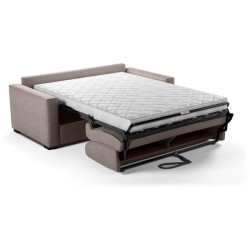 Canapé convertible express - MARIUS - Tissu Beige - matelas 14cm - 19
