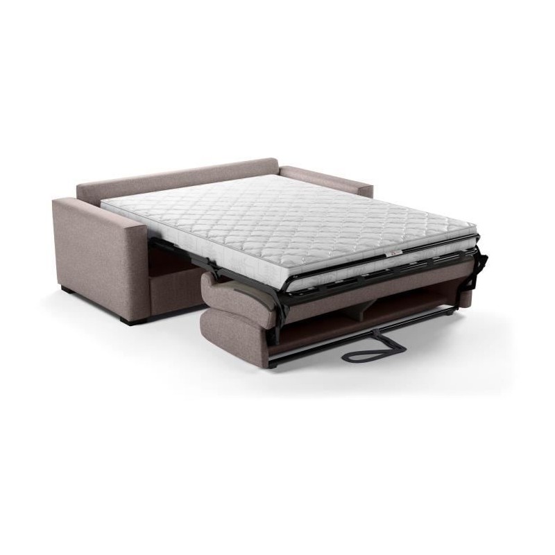 Canapé convertible express - MARIUS - Tissu Beige - matelas 14cm - 19 Canapé convertible express - MARIUS - Tissu Beige - matelas 14cm - 19