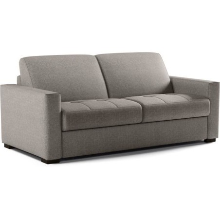 Canapé convertible express - MARIUS - Tissu Beige - matelas 14cm - 190 x 100 x 87 cm