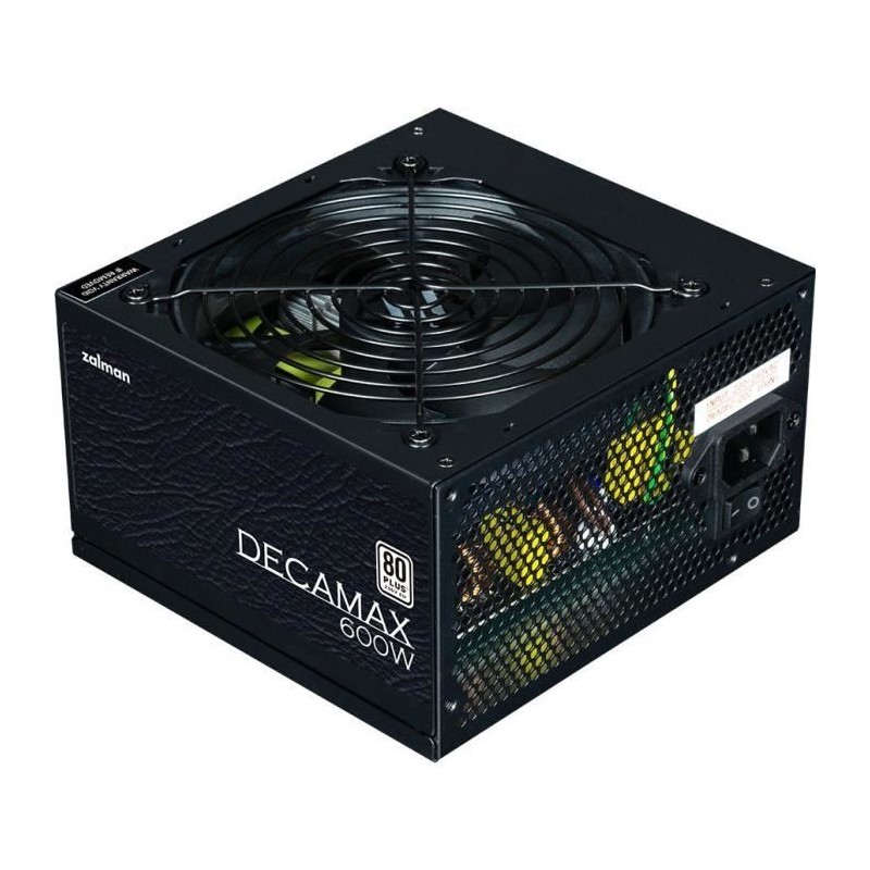 Alimentation PC - ZALMAN - DecaMax 600W - 80+ - Non modulaire - Ventil