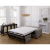 Canapé convertible express - MARIUS - Tissu Beige - matelas 14cm - 19