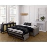 Canapé convertible express - MARIUS - Tissu Beige - matelas 14cm - 19