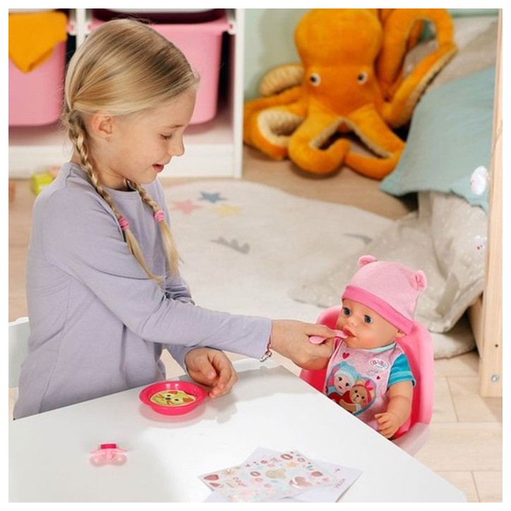 Poupon - BABY BORN - Emma - 10 fonctions - 10 accessoires - Sans piles - 43cm - Des 3 ans