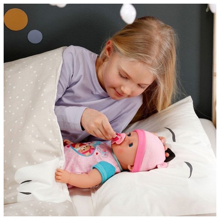 Poupon - BABY BORN - Emma - 10 fonctions - 10 accessoires - Sans piles - 43cm - Des 3 ans