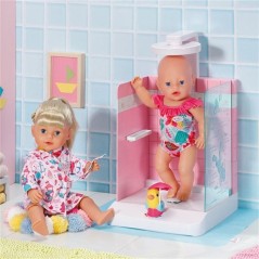 Douche jouet - BABY BORN - Pompe électronique - Pare-éclaboussures i