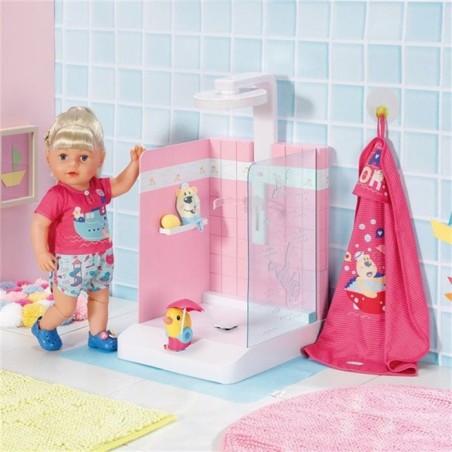 Douche jouet - BABY BORN - Pompe électronique - Pare-éclaboussures inclus - Pour poupon 43cm - Des 3 ans