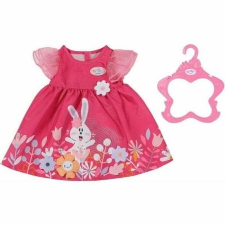 Robe - BABY BORN - Motif fleurs - Manches en tulle - Avec cintre - Pou