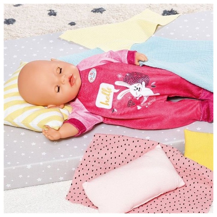 Combinaison - BABY BORN - Rose - Motif lapin - Avec cintre - Pour poupon 43cm Combinaison - BABY BORN - Rose - Motif lapin - Avec cintre - Pour poupon 43cm