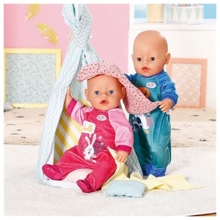 Combinaison - BABY BORN - Rose - Motif lapin - Avec cintre - Pour poupon 43cm Combinaison - BABY BORN - Rose - Motif lapin - Avec cintre - Pour poupon 43cm