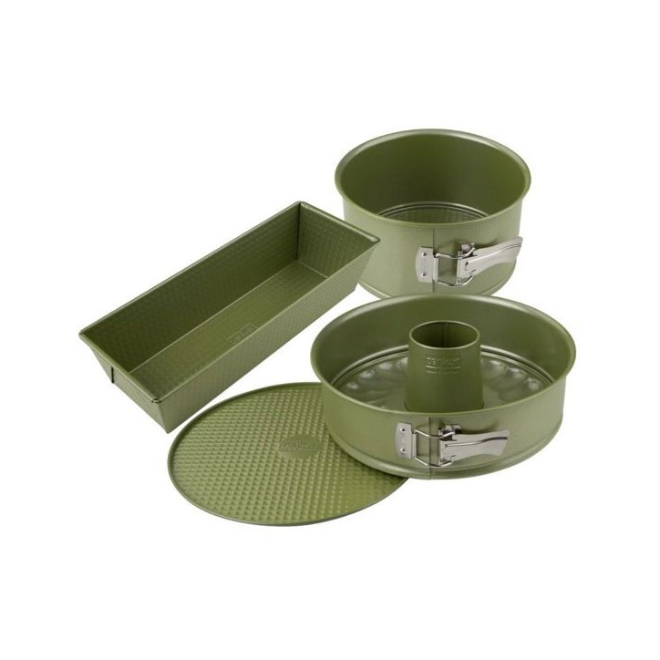 Ensemble de 3 moules a gâteaux - ZENKER - Green Vision - 18 a 30 cm Ensemble de 3 moules a gâteaux - ZENKER - Green Vision - 18 a 30 cm