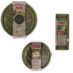Ensemble de 3 moules a gâteaux - ZENKER - Green Vision - 18 a 30 cm