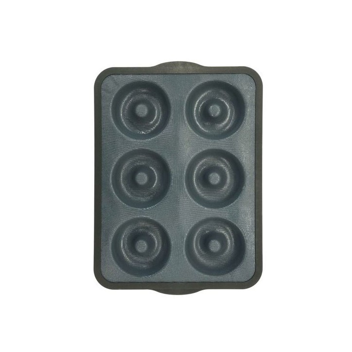 Moule 6 donuts - ZENKER - 36 x 26 cm - Silicone fibre de verre - Noir Moule 6 donuts - ZENKER - 36 x 26 cm - Silicone fibre de verre - Noir