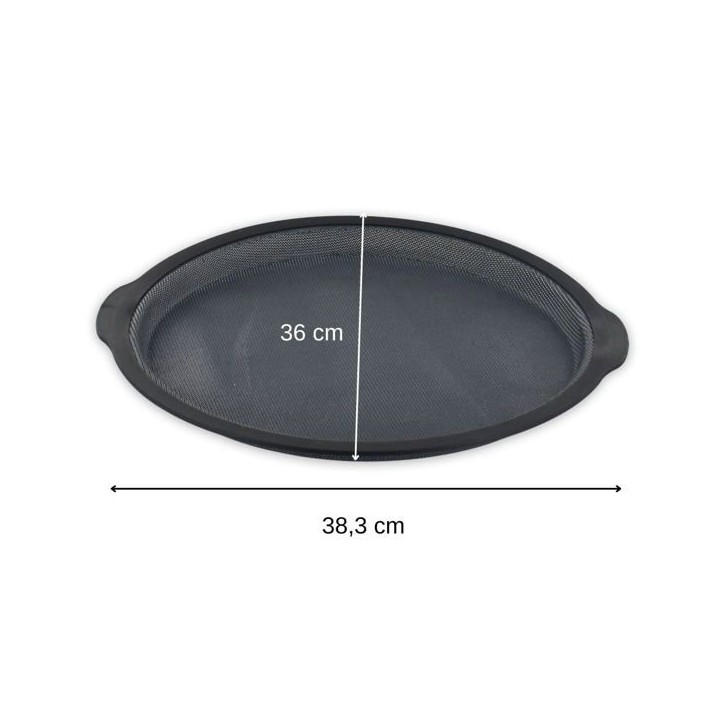 Plaque a pizza ronde - ZENKER - Ø 36 cm - Silicone fibre de verre - Noir Plaque a pizza ronde - ZENKER - Ø 36 cm - Silicone fibre de verre - Noir