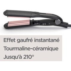 Fer a gaufrer - BABYLISS 2165CE - Plaques larges de 35 mm - 10 tempér