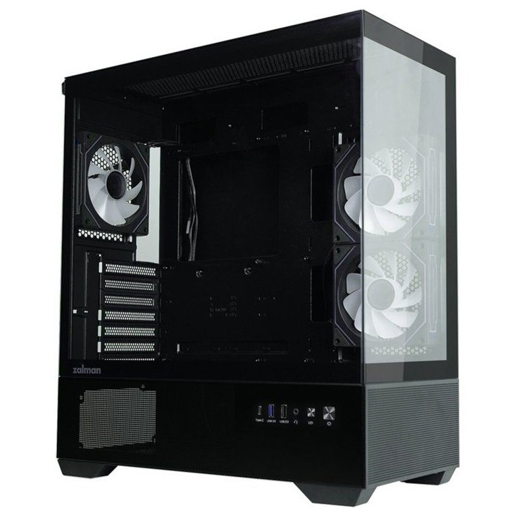 Boitier PC sans alimentation - ZALMAN CHRONIX V2 - ZM-CHROV2BK - Moyen tour - Format ATX - Noir