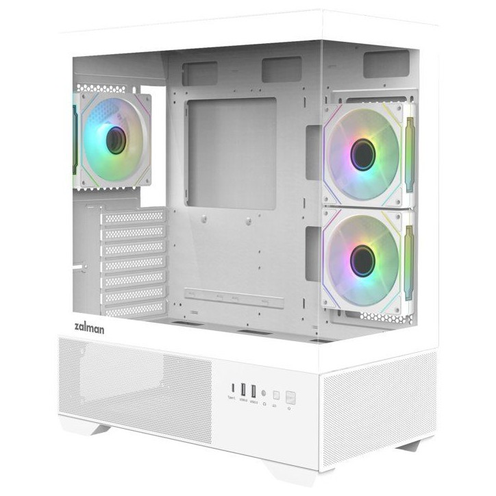 Boitier PC sans alimentation - ZALMAN CHRONIX V2 - ZM-CHROV2WH - Moyen tour - Format ATX - Blanc Boitier PC sans alimentation - ZALMAN CHRONIX V2 - ZM-CHROV2WH - Moyen tour - Format ATX - Blanc
