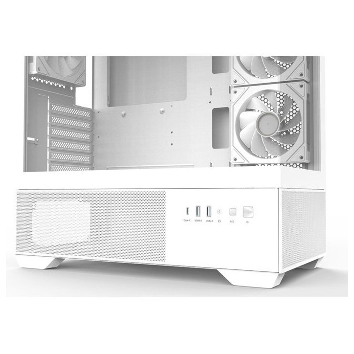 Boitier PC sans alimentation - ZALMAN CHRONIX V2 - ZM-CHROV2WH - Moyen tour - Format ATX - Blanc Boitier PC sans alimentation - ZALMAN CHRONIX V2 - ZM-CHROV2WH - Moyen tour - Format ATX - Blanc