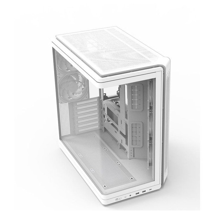 ZALMAN - ZM-P60WH - P60 - Boitier PC sans alimentation - Moyen tour - Format ATX - Blanc ZALMAN - ZM-P60WH - P60 - Boitier PC sans alimentation - Moyen tour - Format ATX - Blanc