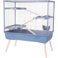 ZOLUX Cage rongeur surélevée Néolife - 3 étages pour lapin - 99 x
