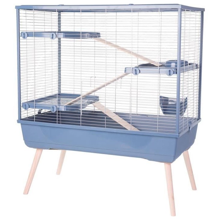 ZOLUX Cage rongeur surélevée Néolife - 3 étages pour lapin - 99 x 54 x 114 cm - Bleu ZOLUX Cage rongeur surélevée Néolife - 3 étages pour lapin - 99 x 54 x 114 cm - Bleu