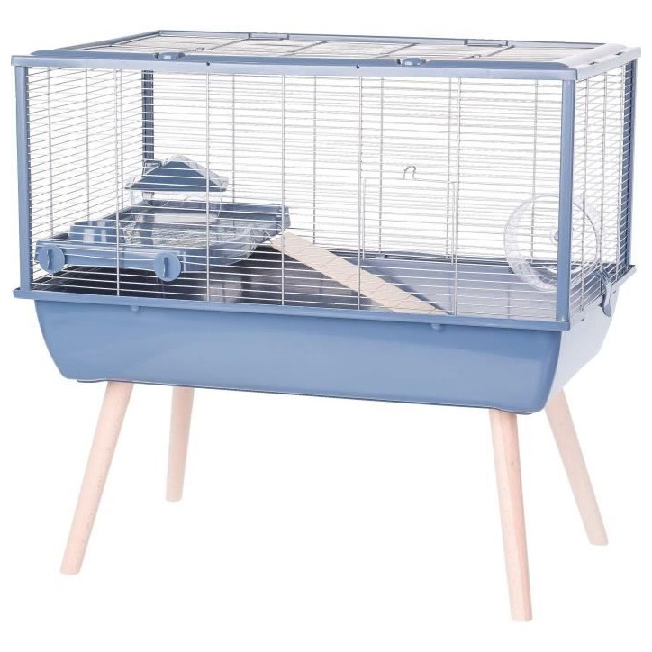 ZOLUX Cage rongeur surélevée Néolife - Pour hamster - 78 x 48 x 75 cm - Bleu ZOLUX Cage rongeur surélevée Néolife - Pour hamster - 78 x 48 x 75 cm - Bleu