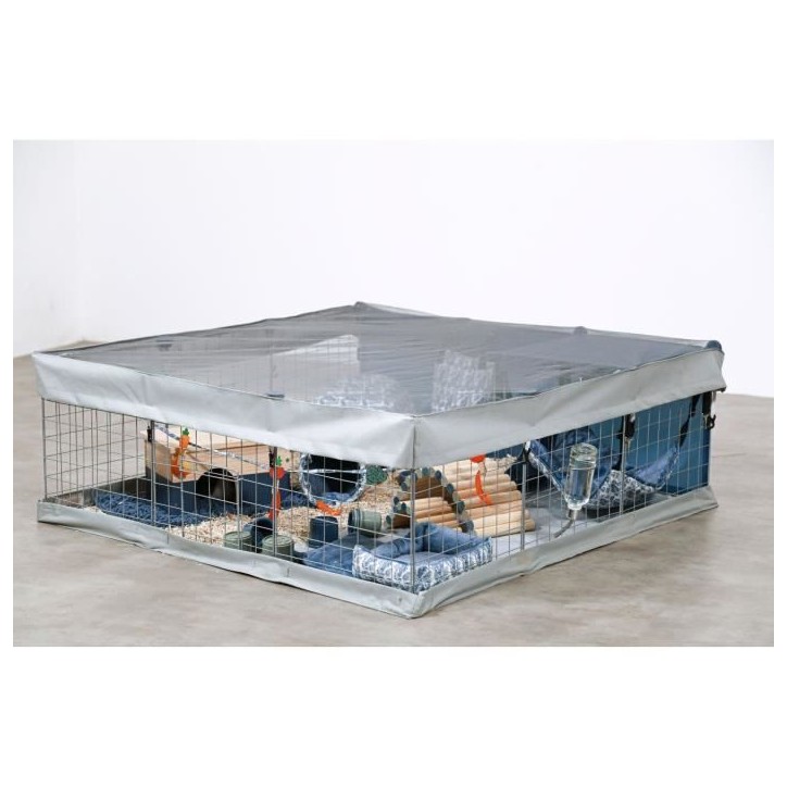 Enclos modulable - ZOLUX - Neo park - Parc pour petits animaux - Cochin d'inde - 105X105X35 - 1,10 m²