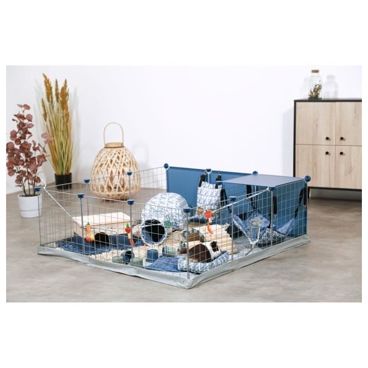 Enclos modulable - ZOLUX - Neo park - Parc pour petits animaux - Cochin d'inde - 105X105X35 - 1,10 m²