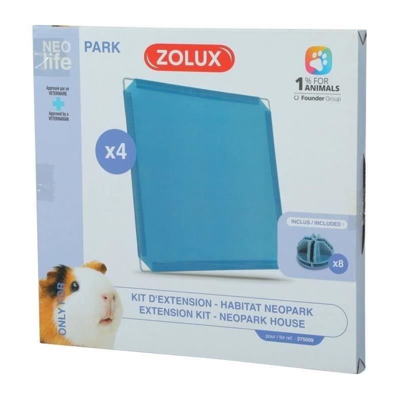 Kit extension pour enclos modulable - ZOLUX - Neo Park - Cochon d'inde