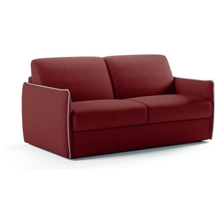 Canapé convertible express - AGATHE - Tissu Rouge - matelas 14cm - 175 x 100 x 87 cm Canapé convertible express - AGATHE - Tissu Rouge - matelas 14cm - 175 x 100 x 87 cm