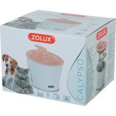 Fontaine a eau - ZOLUX - Calypso pour chat et chien - 3 L - Avec 2 fil