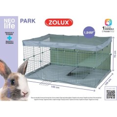 Enclos modulable - ZOLUX - Neo park - Parc pour petits animaux - Lapins - 140X105X70 - 1,84 m²