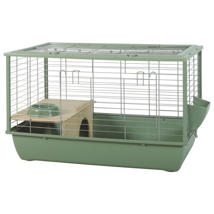 ZOLUX Cage grillagée cochon d'inde et rongeur Néolife - 80 x 52,5 x 48 cm - Vert ZOLUX Cage grillagée cochon d'inde et rongeur Néolife - 80 x 52,5 x 48 cm - Vert