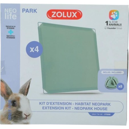 Kit extension pour enclos modulable - ZOLUX - Neo Park - Lapin - 4 pan