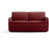 Canapé convertible express - AGATHE - Tissu Rouge - matelas 14cm - 17