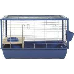 ZOLUX Cage grillagée cochon d'inde et rongeur Néolife - 80 x 52,5 x 48 cm - Bleu