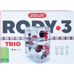 Cage sur 3 étages ZOLUX - Rody3 trio - Pour hamsters, souris et gerbi