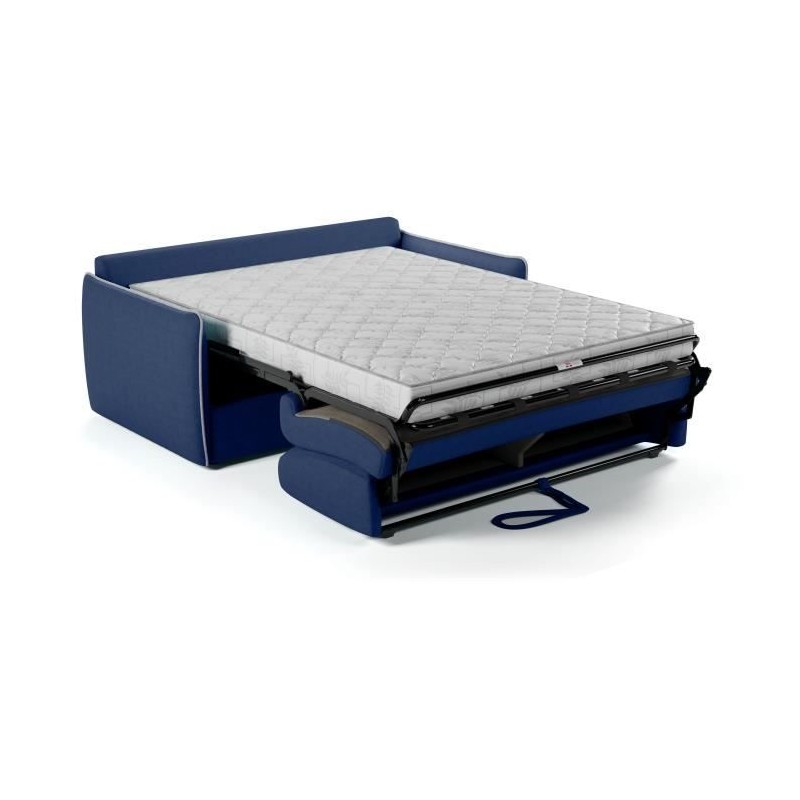 Canapé convertible express - AGATHE - Tissu Bleu - matelas 14cm - 175 Canapé convertible express - AGATHE - Tissu Bleu - matelas 14cm - 175
