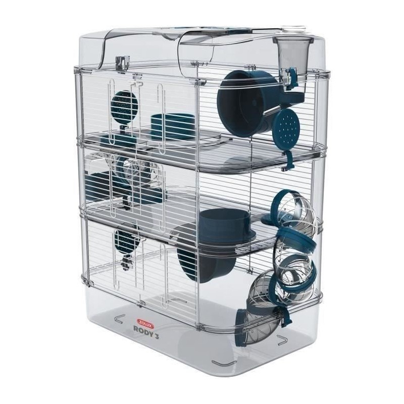 Cage sur 3 étages - ZOLUX - Rody3 trio - Pour hamsters, souris et ger