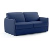 Canapé convertible express - AGATHE - Tissu Bleu - matelas 14cm - 175