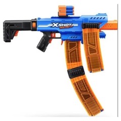 Blaster motorisé - ZURU - X-SHOT Clip Blaster - 4 chargeurs - Portée