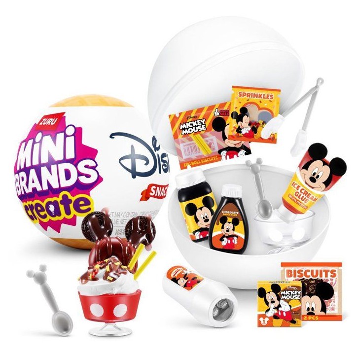 Capsule surprise - Figurine - ZURU - Mini Brands Create Disney Snacks - Modele aléatoire - Des 8 ans Capsule surprise - Figurine - ZURU - Mini Brands Create Disney Snacks - Modele aléatoire - Des 8 ans