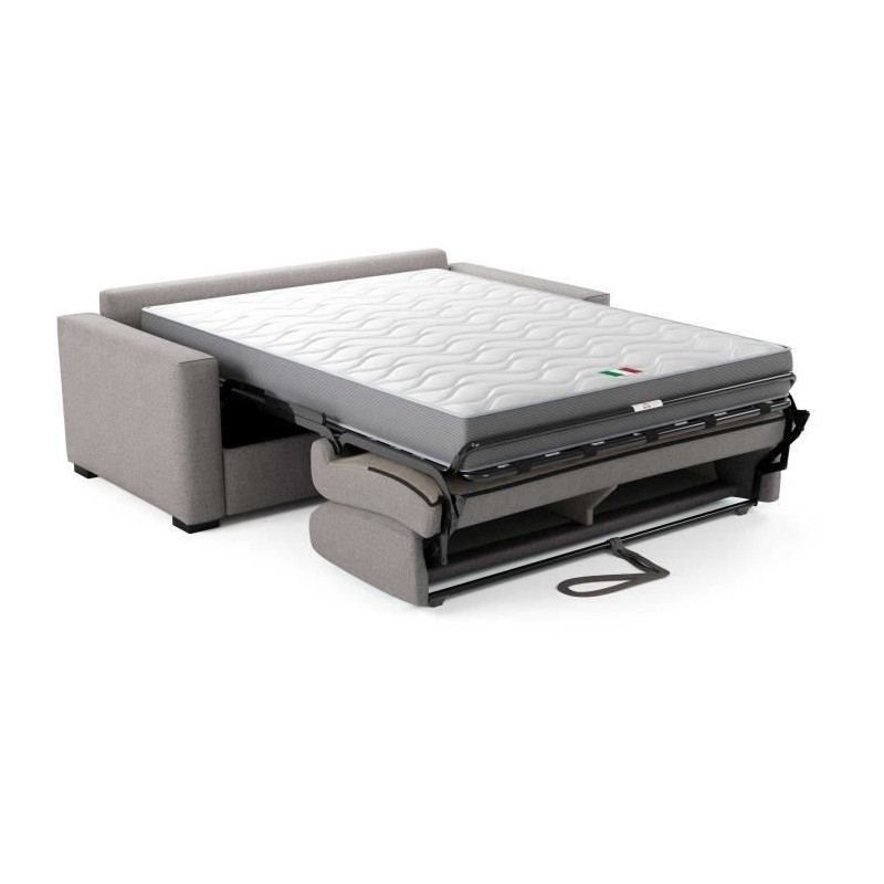 Canapé convertible express JOHN - 3 places - Tissu gris - 190 x 100 x Canapé convertible express JOHN - 3 places - Tissu gris - 190 x 100 x