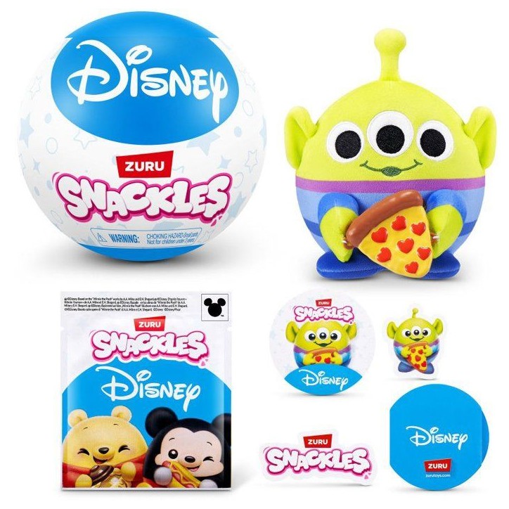 Capsule surprise - Peluche - ZURU - Snackles Disney - Modele aléatoire -13 cm - Des 3 ans Capsule surprise - Peluche - ZURU - Snackles Disney - Modele aléatoire -13 cm - Des 3 ans