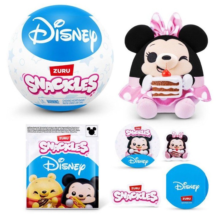 Capsule surprise - Peluche - ZURU - Snackles Disney - Modele aléatoire -13 cm - Des 3 ans Capsule surprise - Peluche - ZURU - Snackles Disney - Modele aléatoire -13 cm - Des 3 ans