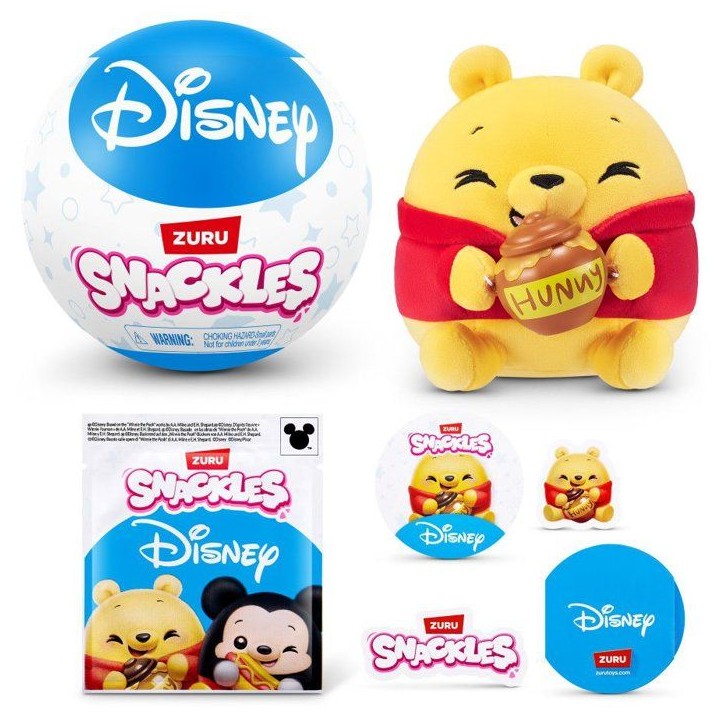 Capsule surprise - Peluche - ZURU - Snackles Disney - Modele aléatoire -13 cm - Des 3 ans Capsule surprise - Peluche - ZURU - Snackles Disney - Modele aléatoire -13 cm - Des 3 ans