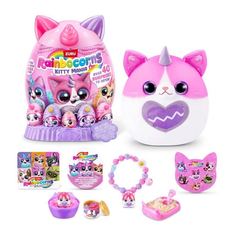 oeuf surprise - Peluche - ZURU - Rainbocorns KittyMania - Modele aléa