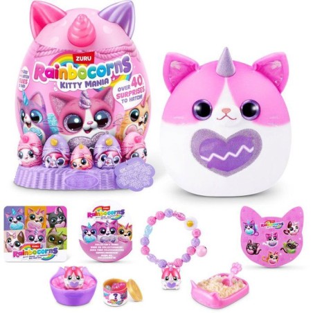 oeuf surprise - Peluche - ZURU - Rainbocorns KittyMania - Modele aléa