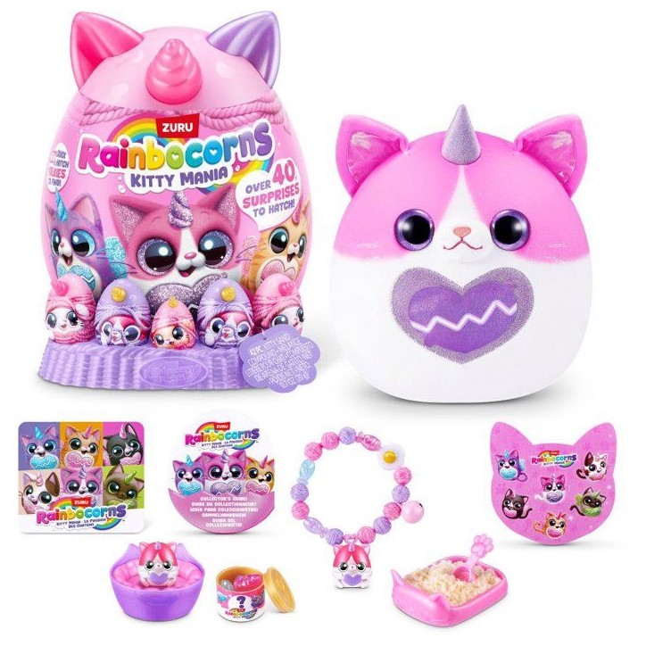 oeuf surprise - Peluche - ZURU - Rainbocorns KittyMania - Modele aléatoire - Des 3 ans oeuf surprise - Peluche - ZURU - Rainbocorns KittyMania - Modele aléatoire - Des 3 ans